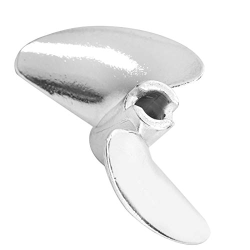 RASTKY Langlebiger Aluminiumlegierungspropeller für RC -Boote - 35 Mm 2 Blätterpropeller für Feilun Ft016 Ft007 Ft012 Ft009 Ft011 Ft010 Ft016 & Mehr (Silber S) von RASTKY