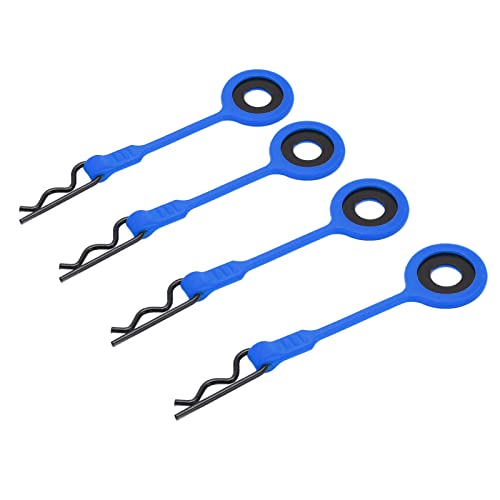 RASTKY RC -Körperclips -Stifte für 1/10 Modellauto RC Karosserie Retainerclips 4pcs (Dunkelblau) von RASTKY