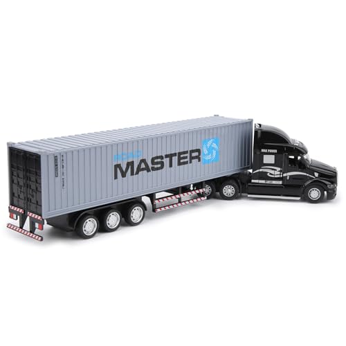 RASTKY Simulationsbehälterauto -Modell Entfernen Sie das Spielzeug mit Leichter Klang, Abnehmbarer Front, Geeignet für und Junior -Modelle, Trommeln ((Schwarz + grau)) von RASTKY