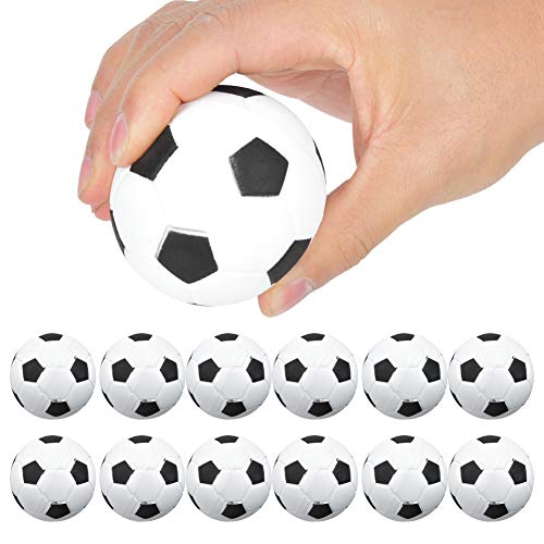 RASTKY Soft Foam Dodgeball für - 12pcs 6,3 cm Spielplatz Full Weiche Eva Elastic Ball - Stressspielzeug Zum Spaß und Entspannung (Fußball) von RASTKY