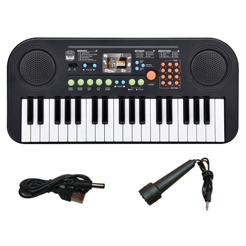 Mini Keyboard Piano,Keyboard Kinder,37-Tasten-Kinderklavier,Mit Mikrofon,Multifunktionales Tragbares,Einführung In Die Musiklehre,Für Kinder Im Alter Von 3, 4, 5, 6 Und Mehr Jahren, Anfänger von RATSTONE