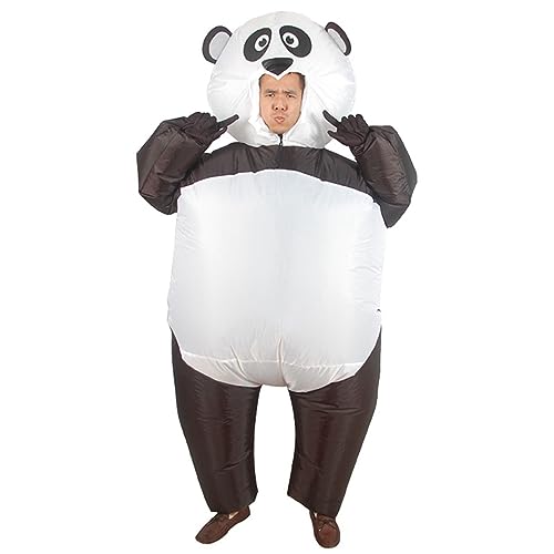 RATSTONE Kostüm Aufblasbar,Panda Kostüm Erwachsene,Riesiger Panda Kostüm für Erwachsene, Aufblasbares Kostüm für Erwachsene, Panda Kostüm, Karnevalskostüm für Männer und Frauen von RATSTONE