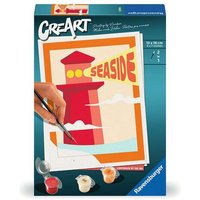 RAVENSBURGER 23899 CreArt - Malen nach Zahlen - Leuchtturm am Strand von RAVENSBURGER CreArt