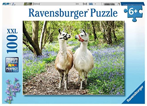 Ravensburger Kinderpuzzle - 12941 Flauschige Freundschaft - Lama-Puzzle für Kinder ab 6 Jahren, mit 100 Teilen im XXL-Format von Ravensburger