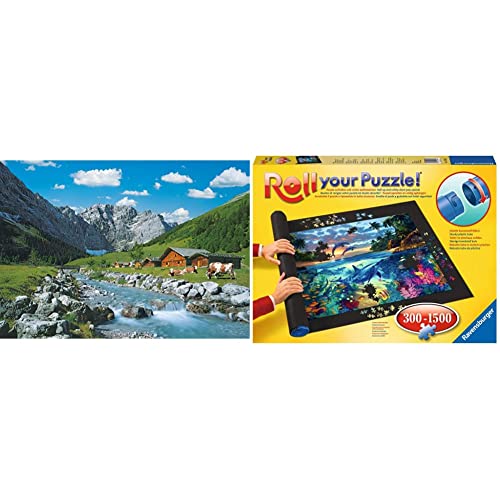RAVENSBURGER PUZZLE 19216 - Karwendelgebirge, Österreich - 1000 Teile Puzzle für Erwachsene und Kinder ab 14 Jahren, Puzzle mit Bergen & Puzzlematte für Puzzles mit bis zu 300-1500 Teilen von RAVENSBURGER PUZZLE