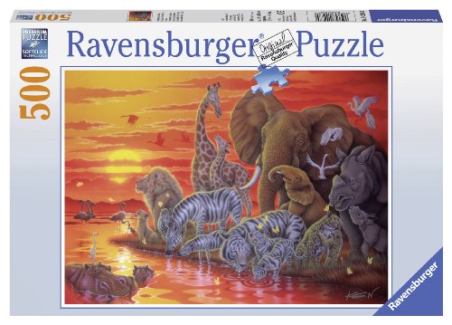 Ravensburger 14288 - Abendrot in Afrika - 500 Teile Puzzle von RAVENSBURGER PUZZLE