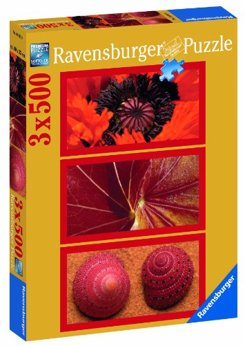 Ravensburger 16284 - Naturimpressionen in rot - 3 x 500 Teile Puzzle von RAVENSBURGER PUZZLE