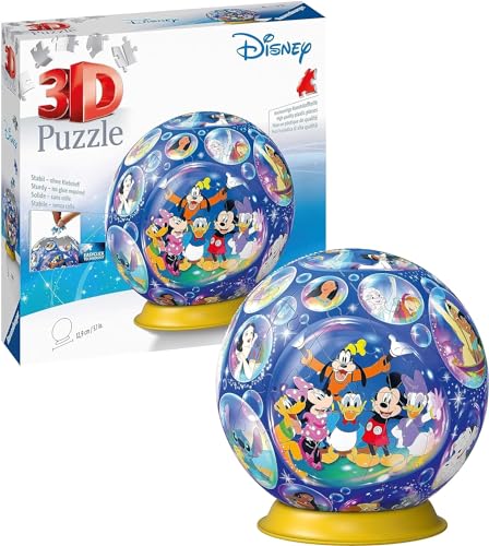 Ravensburger 3D Puzzle 11561 - Puzzle-Ball Disney Charaktere - 72 Teile - Puzzle-Ball für Disney-Fans ab 6 Jahren von Ravensburger