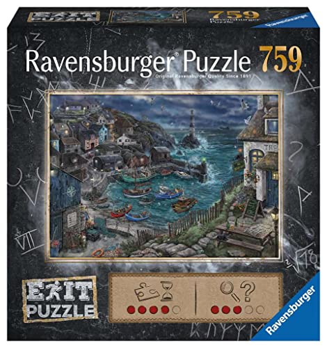 Ravensburger EXIT Puzzle 17365 Das Fischerdorf - 759 Teile Puzzle für Erwachsene und Kinder ab 14 Jahren von Ravensburger