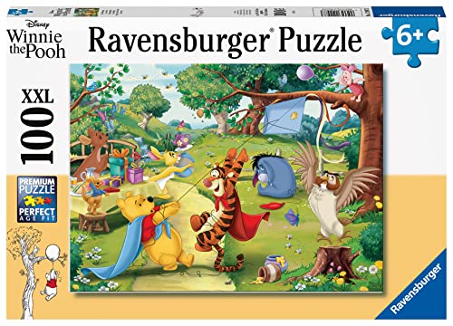 Ravensburger Kinderpuzzle 12997 - Die Rettung - 100 Teile XXL Winnie Puuh Puzzle für Kinder ab 6 Jahren von ThinkFun