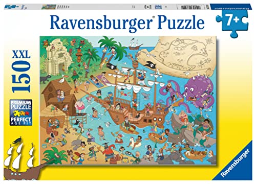 Ravensburger Kinderpuzzle - 13349 Die Piratenbucht - 150 Teile Puzzle für Kinder ab 7 Jahren von Ravensburger