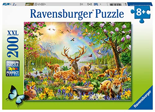 Ravensburger Kinderpuzzle - 13352 Anmutige Hirschfamilie - 200 Teile Puzzle für Kinder ab 8 Jahren von Ravensburger