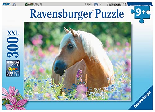 Ravensburger Kinderpuzzle - Pferd im Blumenmeer - 300 Teile Puzzle für Kinder ab 9 Jahren von Ravensburger