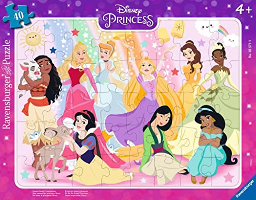 Ravensburger Kinderpuzzle 05573 - Unsere Disney Prinzessinnen - 40 Teile Disney Rahmenpuzzle für Kinder ab 4 Jahren von Ravensburger