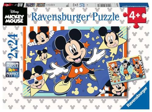 Ravensburger Kinderpuzzle 05578 - Film ab! - 2x24 Teile Disney Puzzle für Kinder ab 4 Jahren von Ravensburger