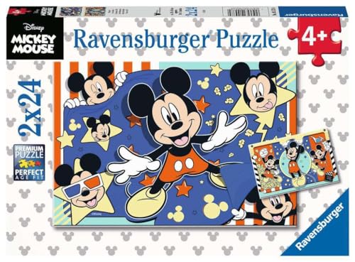 Ravensburger Kinderpuzzle 05578 - Film ab! - 2x24 Teile Disney Puzzle für Kinder ab 4 Jahren von Ravensburger