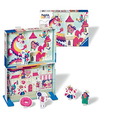 Ravensburger Kinderpuzzle Puzzle&Play 05595 - Königreich der Donuts - 2x24 Teile Puzzle für Kinder ab 4 Jahren von Ravensburger