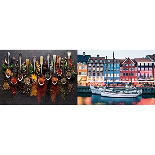 Ravensburger Puzzle 1000 Teile - Gewürze aus Aller Welt - Puzzle, & Scandinavian Places 16739 - Kopenhagen, Dänemark - 1000 Teile Puzzle von RAVENSBURGER PUZZLE