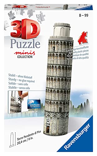 Ravensburger Puzzle 11247 Italien Ravensburger 3D Puzzle 11247-Mini Schiefer Turm von Pisa-54 Teile-ab 8 Jahren von Ravensburger Puzzle