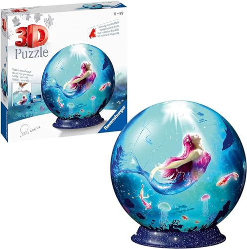 Ravensburger 3D Puzzle 11250 - Puzzle-Ball Bezaubernde Meerjungfrauen - 72 Teile - Puzzle-Ball für Erwachsene und Kinder ab 6 Jahren von Ravensburger