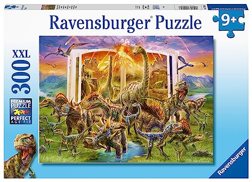 Ravensburger Kinderpuzzle - 12905 Lexikon der Urzeit - Dinosaurier-Puzzle für Kinder ab 9 Jahren, mit 300 Teilen im XXL-Format von Ravensburger