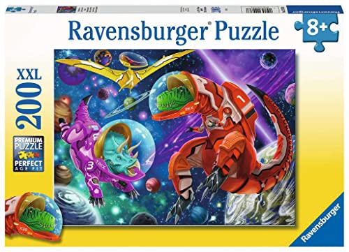 Ravensburger Kinderpuzzle 12976 - Weltall Dinos - 200 Teile Puzzle für Kinder ab 8 Jahren von Ravensburger