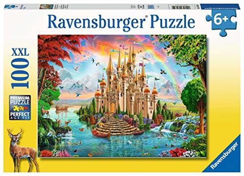 Ravensburger Kinderpuzzle - Märchenhaftes Schloss - 100 Teile Puzzle für Kinder ab 6 Jahren von Ravensburger