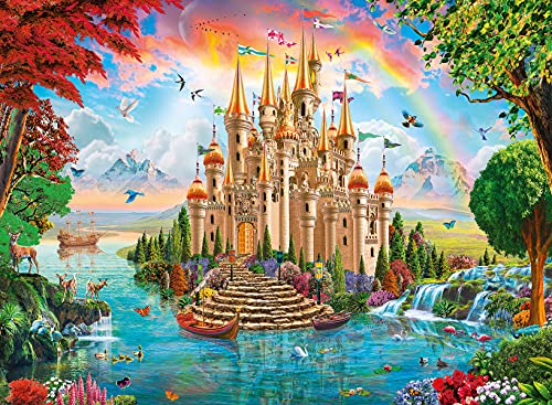 Ravensburger Kinderpuzzle - Märchenhaftes Schloss - 100 Teile Puzzle für Kinder ab 6 Jahren von Ravensburger