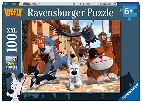 Ravensburger Kinderpuzzle 13336 - Idefix und die Unbeugsamen - 100 Teile XXL Idefix Puzzle für Kinder ab 6 Jahren von Ravensburger