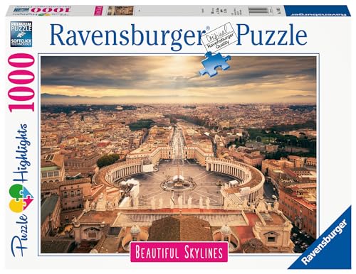Ravensburger Puzzle 14082 - Rome - 1000 Teile Puzzle für Erwachsene und Kinder ab 14 Jahren, Puzzle mit Stadt-Motiv von Rom, Italien Ravensburger Puzzle 14082 - Rome - 1000 Teile Puzzle für Erwachsene und Kinder ab 14 Jahren, Puzzle mit Stadt-Motiv von Rom, Italien von Ravensburger