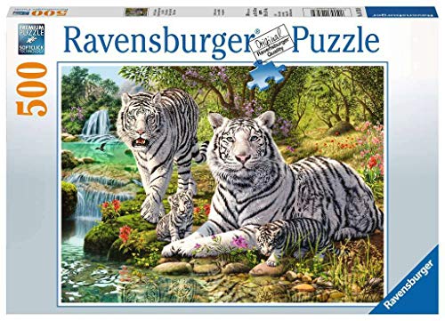 Ravensburger Puzzle 14793 - Weiße Raubkatze - 500 Teile Puzzle für Erwachsene und Kinder ab 10 Jahren, Tier-Puzzle mit Tiger-Motiv von Ravensburger