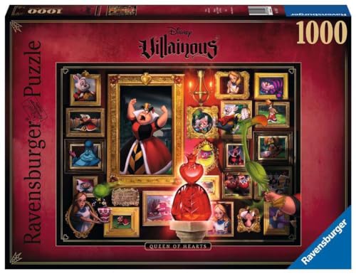 Ravensburger Puzzle 1000 Teile - Disney Villainous Herzkönigin - Die beliebten Charaktere aus Alice im Wunderland als Puzzle für Erwachsene und Kinder ab 14 Jahren von Ravensburger