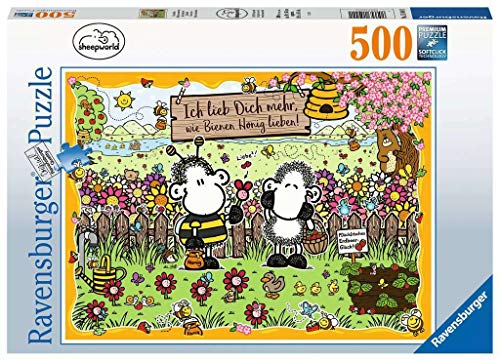 Ravensburger Puzzle 15044 - Sheepworld Bienenliebe - 500 Teile Puzzle für Erwachsene und Kinder ab 10 Jahren von Ravensburger