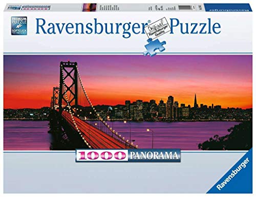 Ravensburger Puzzle 15104 - San Francisco, Oakland Bay Bridge bei Nacht - 1000 Teile Puzzle für Erwachsene und Kinder ab 14 Jahren von Ravensburger