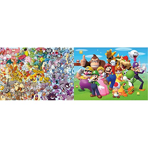 Ravensburger Puzzle 15166 - Pokémon - 1000 Teile Puzzle ab 14 Jahren, Pokémon Fanartikel & 14970 - Super Mario - 1000 Teile Puzzle ab 14 Jahren, Puzzle-Motiv mit Mario, Yoshi, Donkey Kong & Co. von RAVENSBURGER PUZZLE