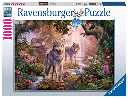 Ravensburger Puzzle 15185 - Wolffamilie im Sommer - 1000 Teile Puzzle für Erwachsene und Kinder ab 14 Jahren, Puzzle mit Wölfen von Ravensburger