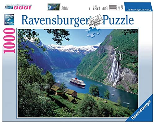 Ravensburger Puzzle 15804 - Norwegischer Fjord - 1000 Teile Puzzle für Erwachsene und Kinder ab 14 Jahren, Puzzle mit norwegischer Landschaft von Ravensburger