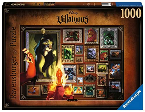 Ravensburger Puzzle 16524 - Scar - 1000 Teile Disney Villainous Puzzle für Erwachsene und Kinder ab 14 Jahren von Ravensburger