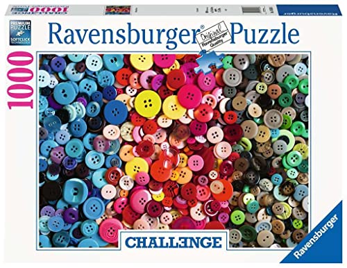 Ravensburger Puzzle 16563 - Challenge Puzzle Knöpfe - 1000 Teile Puzzle für Erwachsene und Kinder ab 14 Jahren von BRIO