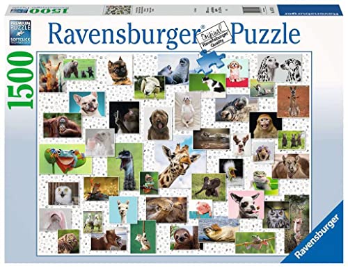 Ravensburger Puzzle 16711 - Funny Animals Collage - 1500 Teile Puzzle für Erwachsene und Kinder ab 14 Jahren, Puzzle mit Tier-Motiv von Ravensburger