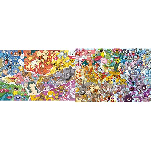 Ravensburger Puzzle 16845 - Pokémon Allstars - 5000 Teile Puzzle für Erwachsene und Kinder ab 14 Jahren & 15166 - Pokémon - 1000 Teile Puzzle für Erwachsene und Kinder ab 14 Jahren, Pokémon Fanartikel von RAVENSBURGER PUZZLE