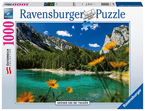 Ravensburger Puzzle 16869 - Grüner See bei Tragöß-1000 Teile Puzzle für Erwachsene und Kinder ab 14 Jahren, Yellow von Ravensburger