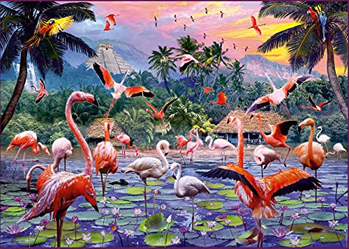 Ravensburger Puzzle - Pinke Flamingos - 1000 Teile von Ravensburger