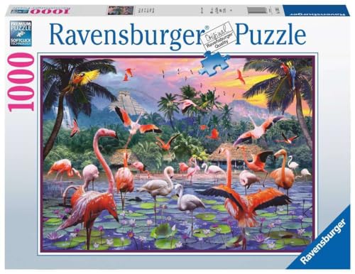 Ravensburger Puzzle - Pinke Flamingos - 1000 Teile von Ravensburger