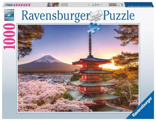 Ravensburger Puzzle 17090 Kirschblüte in Japan 1000 Teile Puzzle, Landschaftspuzzle mit Japan-Motiv von Ravensburger