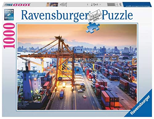 Ravensburger Puzzle 17091 - Hafen in Hamburg - 1000 Teile Puzzle für Erwachsene und Kinder ab 14 Jahren, Puzzle mit Stadt-Motiv von RAVENSBURGER PUZZLE