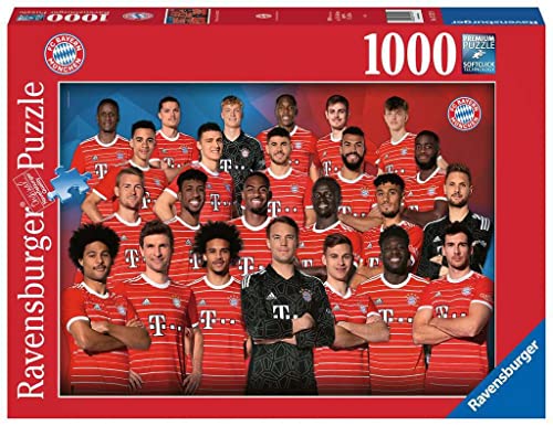Ravensburger Puzzle 17127 - FC Bayern Saison 2022/2023 - 1000 Teile FC Bayern München Puzzle für Erwachsene und Kinder ab 14 Jahren von Ravensburger