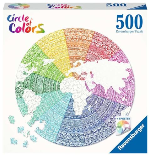 Ravensburger Puzzle 17168 Circle of Colors - Mandala - 500 Teile Puzzle für Erwachsene und Kinder ab 14 Jahren von RAVENSBURGER PUZZLE