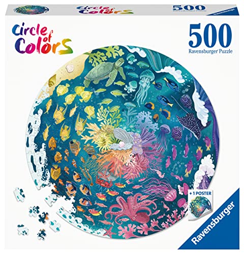 Ravensburger Puzzle 17170 Circle of Colors - Ocean & Submarine 500 Teile Puzzle, Puzzle mit Meeres-Motiv von Ravensburger