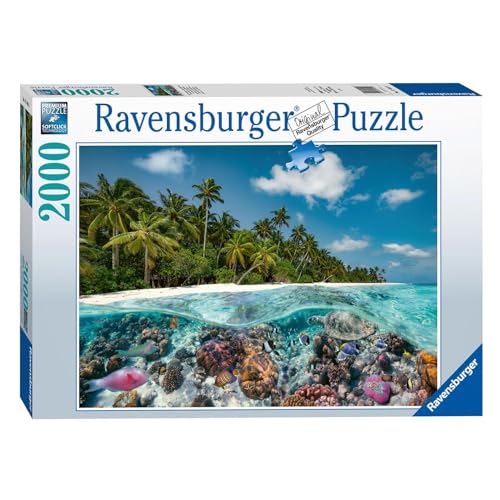 Ravensburger Puzzle 17441 Ein Tauchgang auf den Malediven - 2000 Teile Puzzle für Erwachsene und Kinder ab 14 Jahren von Ravensburger